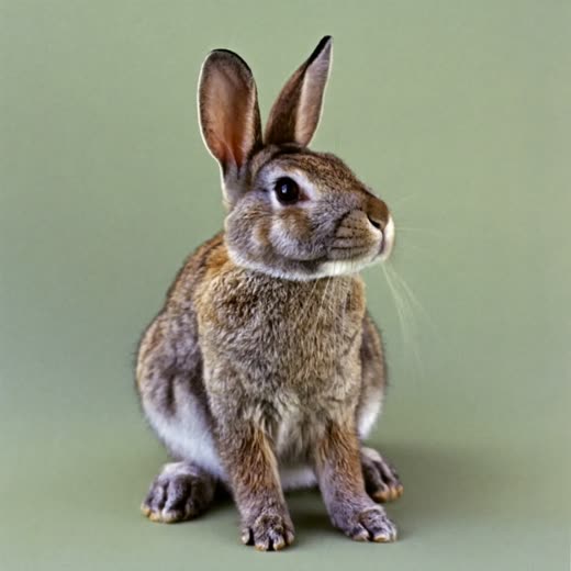 A rabbit sitting still, for small animal boarding